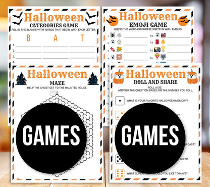 Halloween Games Bundle – 40 Printable Party Games & Activities