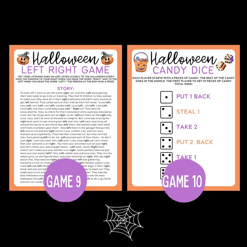Halloween Printable 12 Game Bundle