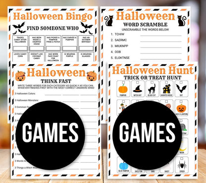 Halloween Games Bundle – 40 Printable Party Games & Activities