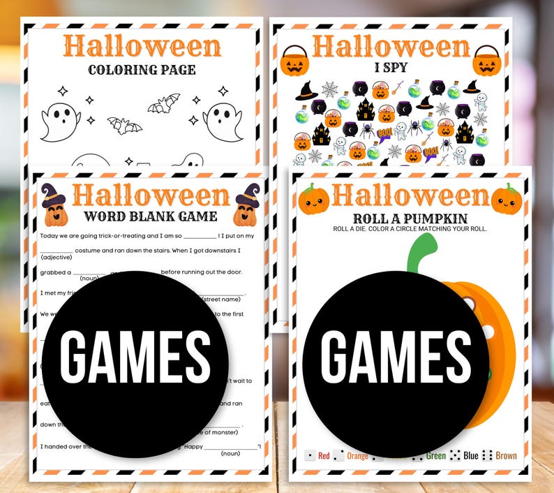 Halloween Games Bundle – 40 Printable Party Games & Activities