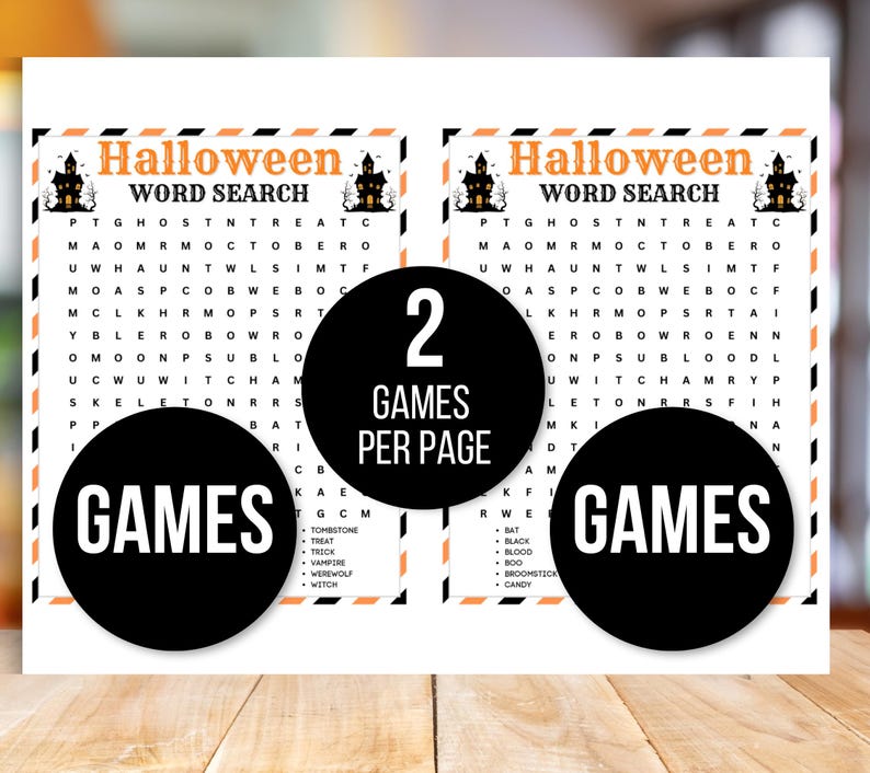Halloween Games Bundle – 40 Printable Party Games & Activities