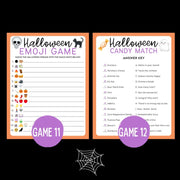 Halloween Printable 12 Game Bundle