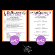 Halloween Printable 12 Game Bundle