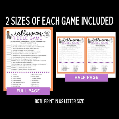 Halloween Printable 12 Game Bundle