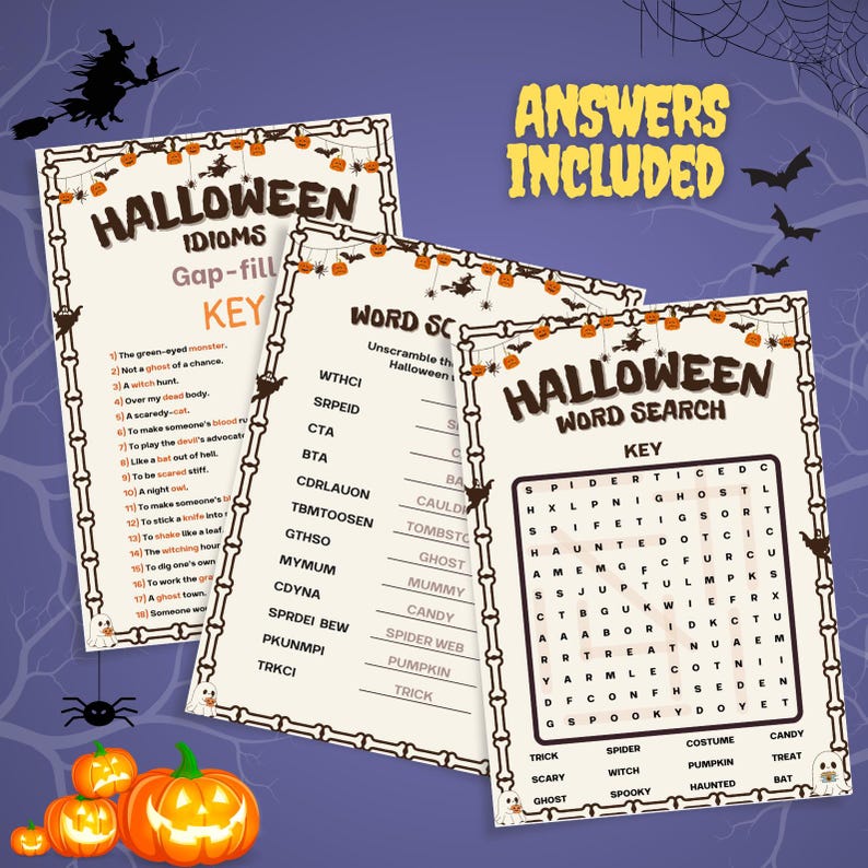 80+ Halloween Games Mega Bundle: Printable Party Activities