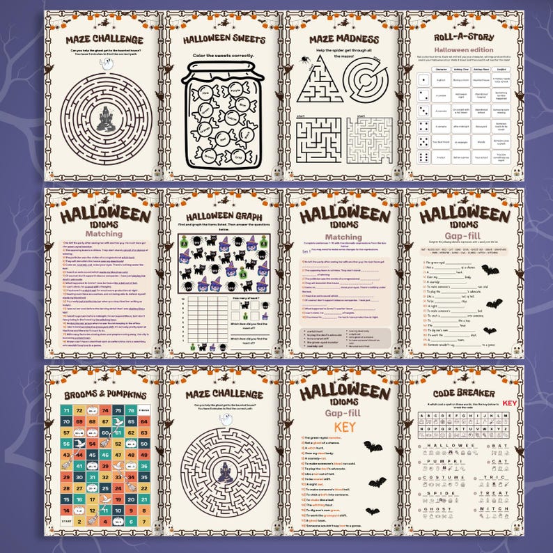 80+ Halloween Games Mega Bundle: Printable Party Activities